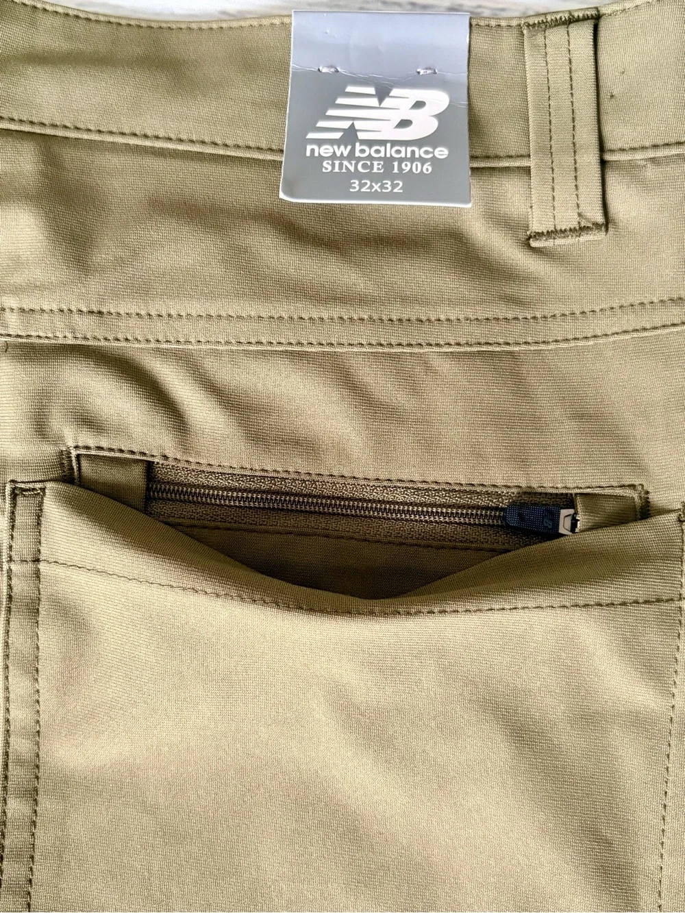 New Balance Men’s Olive Stretch Performance Pants 32x32 NWT